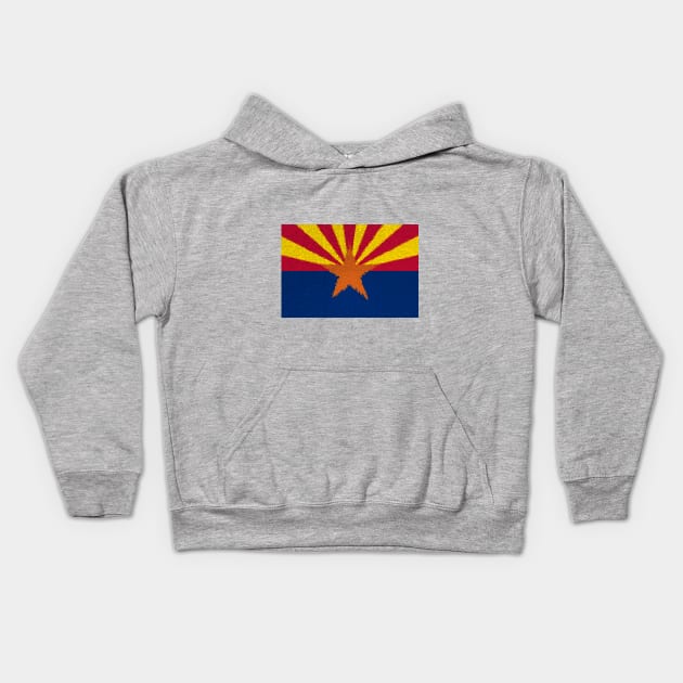 Extruded flag of Arizona Kids Hoodie by DrPen